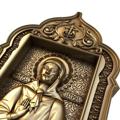 Icons (St. Matrona of Moscow, IK_1315) 3D models for cnc